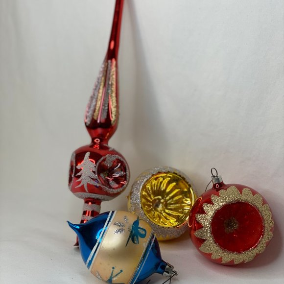 Vintage Christmas Classics Tree Topper European Hand Decorated Glass Ornament - Picture 11 of 11